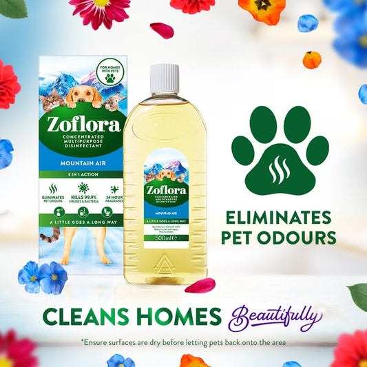 Zoflora Mountain Air 500ml Concentrate - Breathe Deep. Clean Deeper