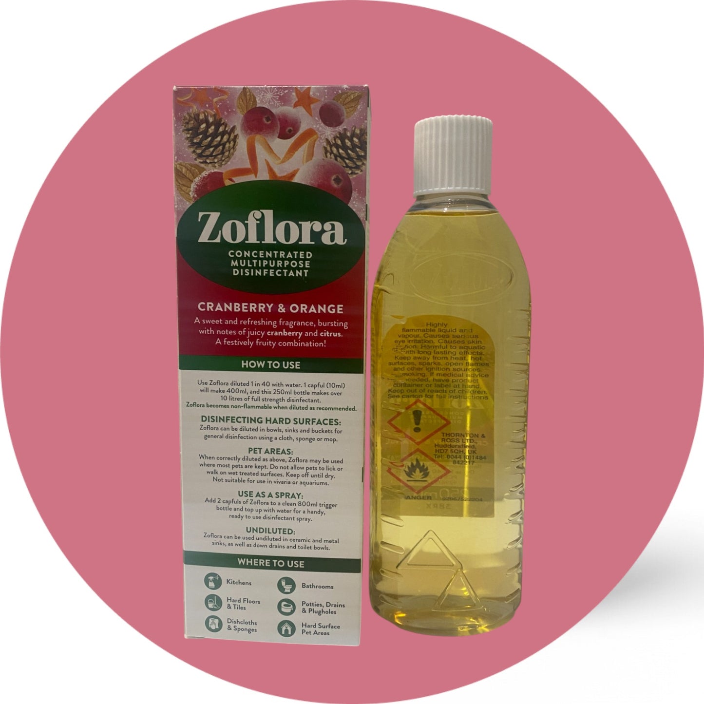 Zoflora Cranberry & Orange Concentrate