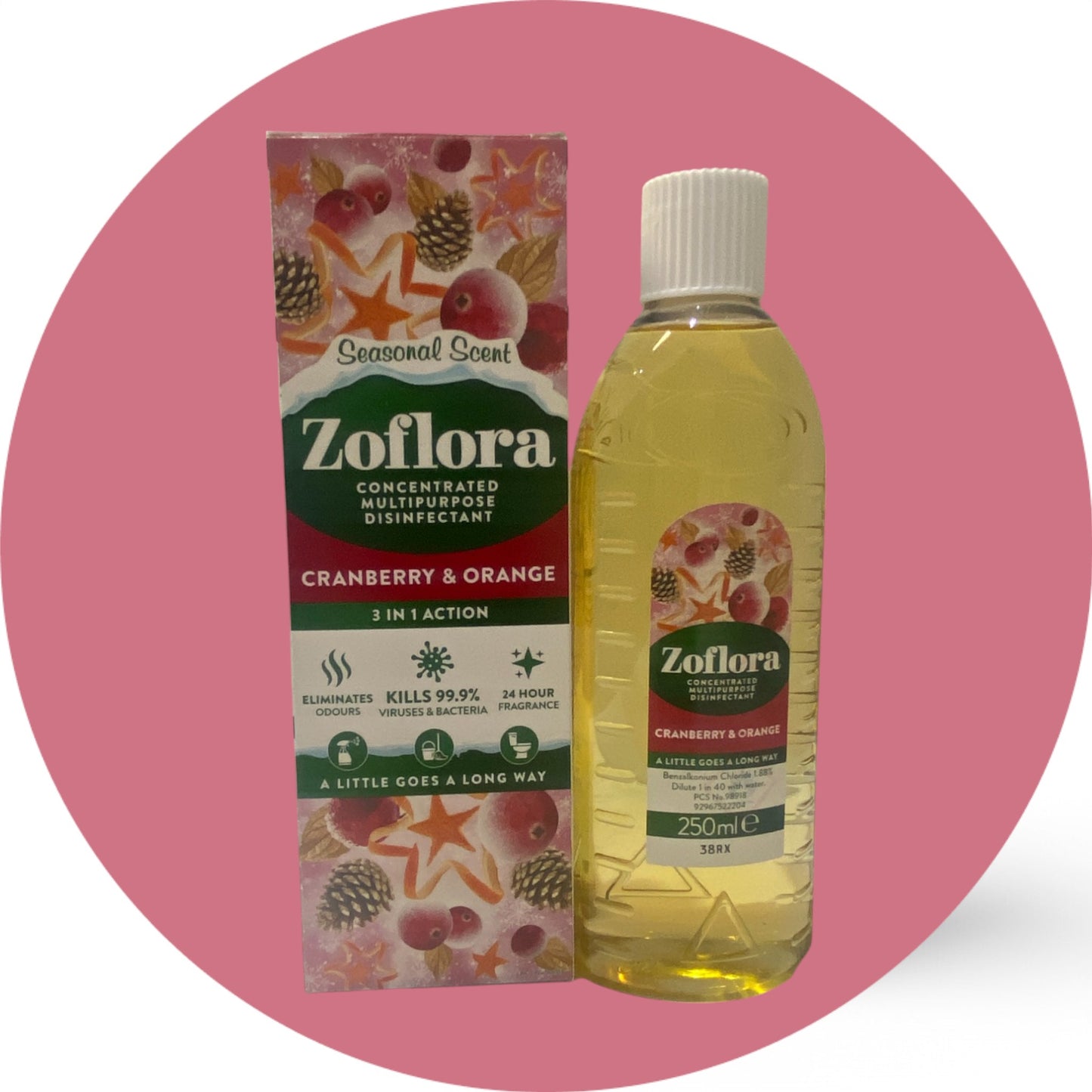 Zoflora Cranberry & Orange Concentrate