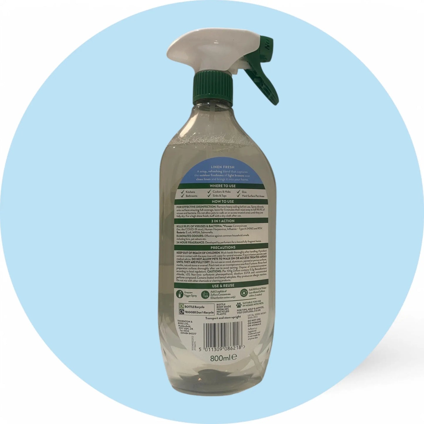 Zoflora Multipurpose Cleaner - Linen Fresh Zoflora