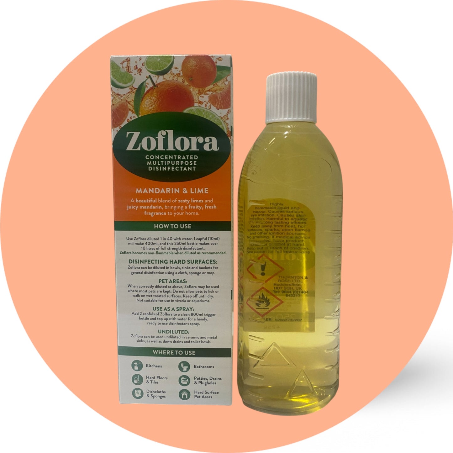 Zoflora Mandarin & Lime Concentrate