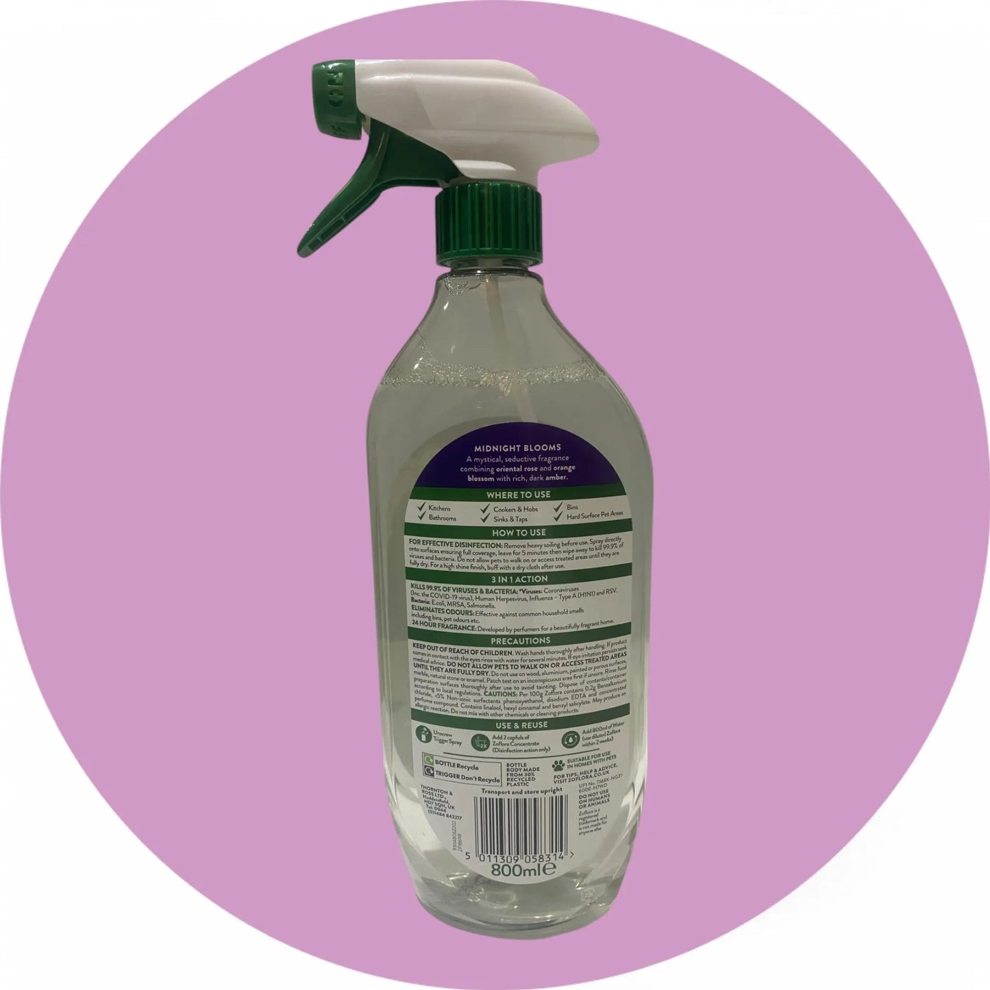 Zoflora Midnight Blooms Disinfectant Cleaner Zoflora