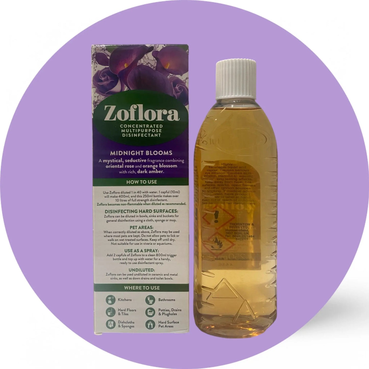 Zoflora Midnight Blooms Concentrate Zoflora