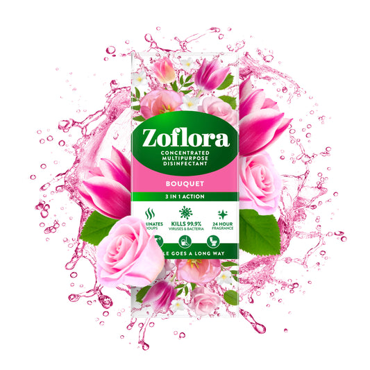 Zoflora Bouquet 500ml Concentrate - Floral Bliss, Germ-Free Kiss