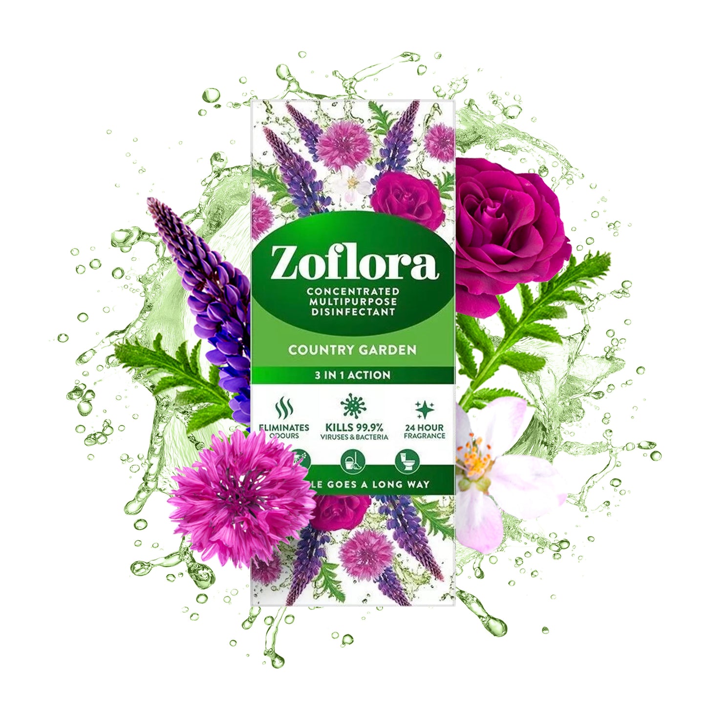 Zoflora Country Garden Concentrate - Country Fresh. Spotless Clean