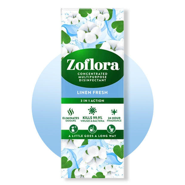 Zoflora Linen Fresh Concentrate - Linen Love, Disinfected Clean
