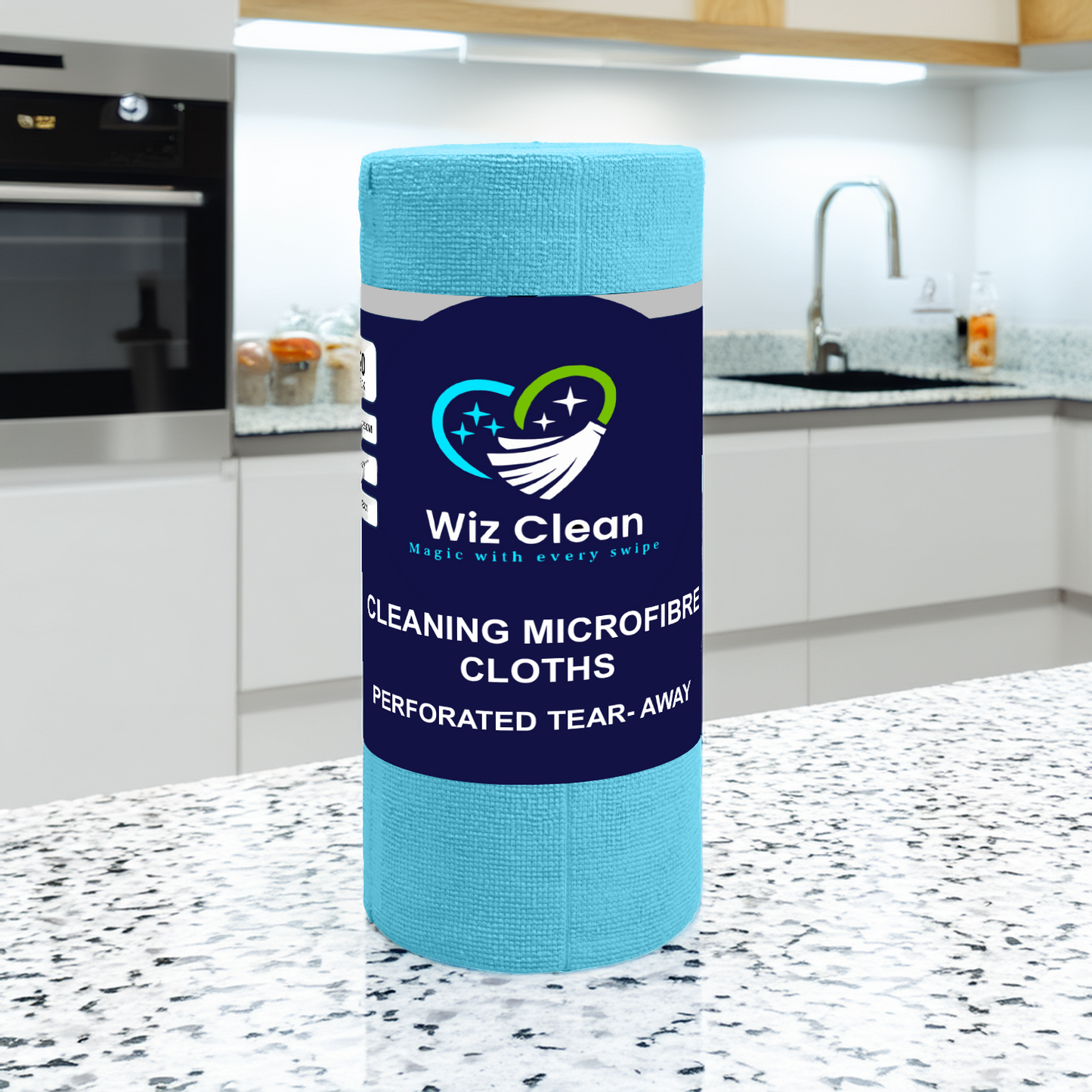 Wiz Clean 230GSM Micro Fibre Cloths 35cmx35cm 20 Pack