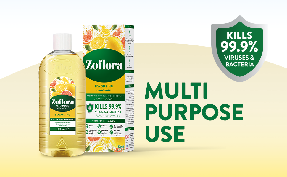 Zoflora Lemon Zing Concentrate - Goodbye Germs, Hello Sunshine!