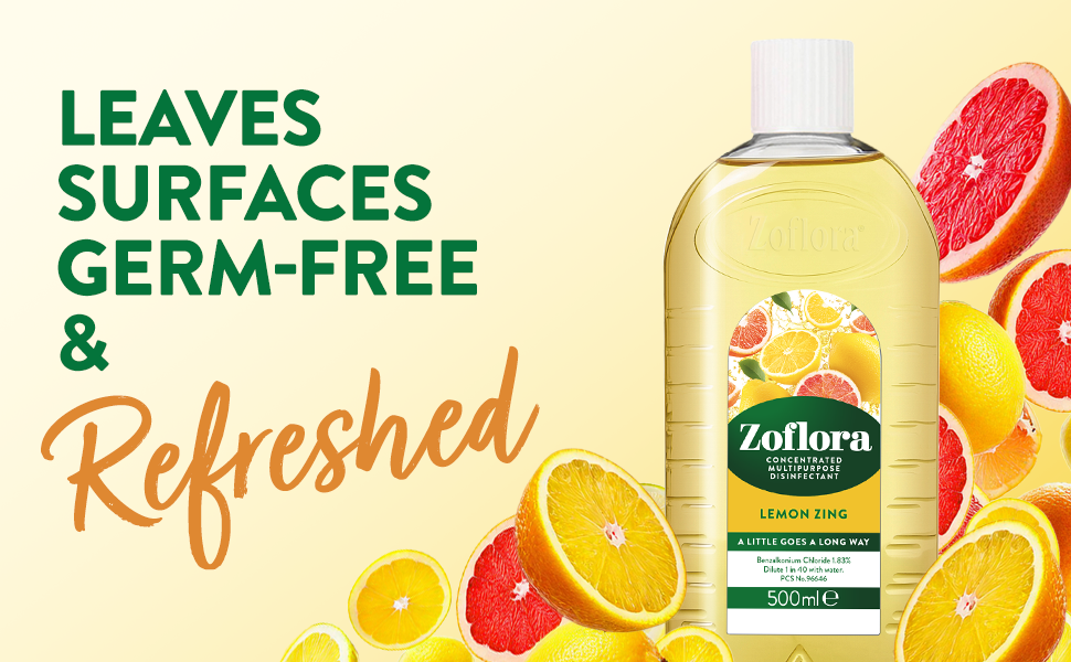 Zoflora Lemon Zing Concentrate - Goodbye Germs, Hello Sunshine!
