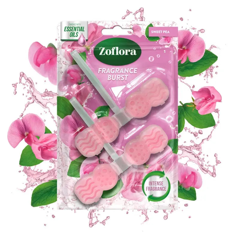 Zoflora Sweet Pea Fragrance Burst Rim Block Zoflora