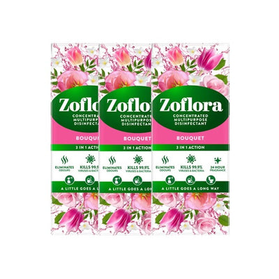 Zoflora Bouquet 500ml Concentrate - Floral Bliss, Germ-Free Kiss