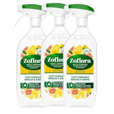 Zoflora Lemon Zing 800ml Multipurpose Disinfectant Cleaner - Sunshine in Every Spray