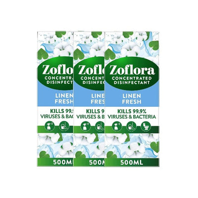 Zoflora Linen Fresh 500ml Concentrate - Linen Love, Disinfected Clean