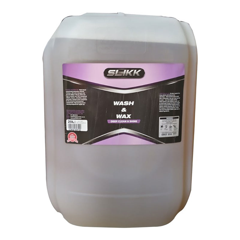 SLIKK WASH & WAX CAR SHAMPOO 20LTR FAUT003