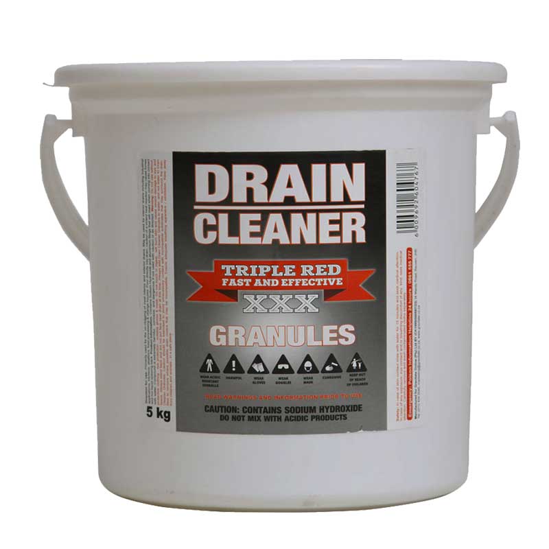 TRIPLE RED DRAIN CLEANER GRANULES  5KG