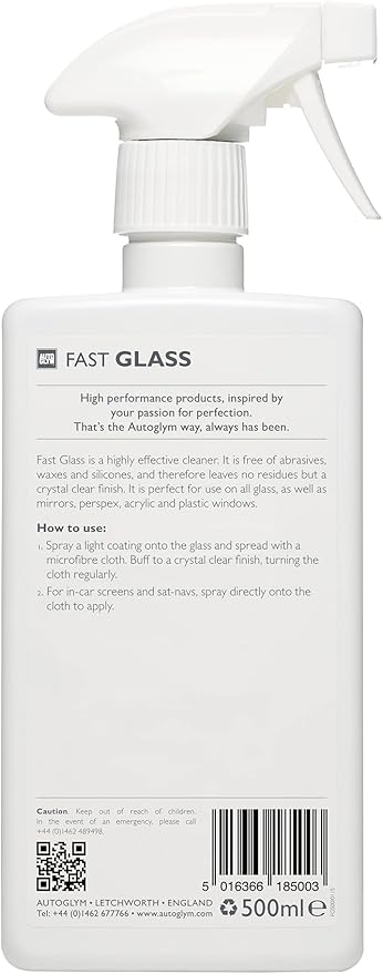 Autoglym Fast Glass 500ml - Glass So Clean, It Vanishes