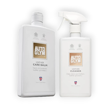 Autoglym Leather Balm and Leather Cleaner Bundle. Save More, Shine Longer