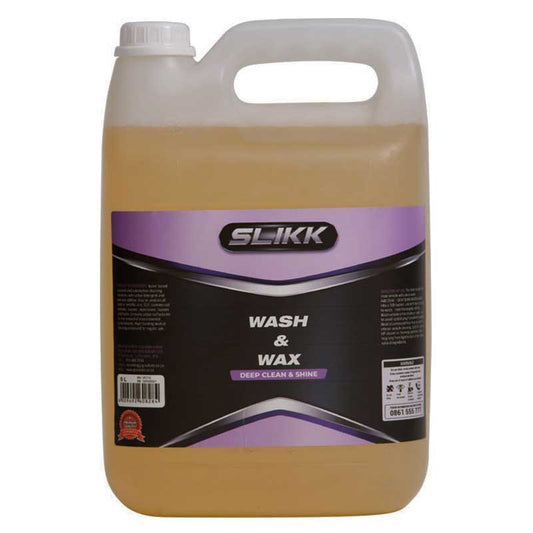 SLIKK WASH & WAX CAR SHAMPOO  5LTR FAUT003