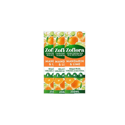 Zoflora Mandarin & Lime 250ml Concentrate - Fresh Citrus. Fierce Clean.