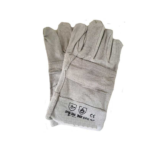 GLOVES LEATHER/CH CHROME COW SPLIT D/PALM 6CM WRIS