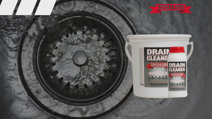 TRIPLE RED Drain Cleaner Granules - Clogged? Not for Long.