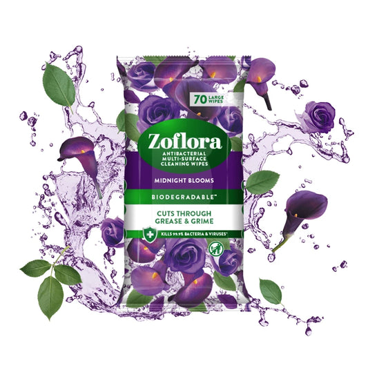 Zoflora Midnight Blooms Multi-Surface Cleaning Wipes