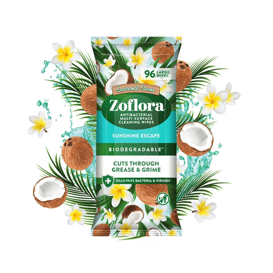 Zoflora Sunshine Escape Multi-Surface Cleaning Wipes