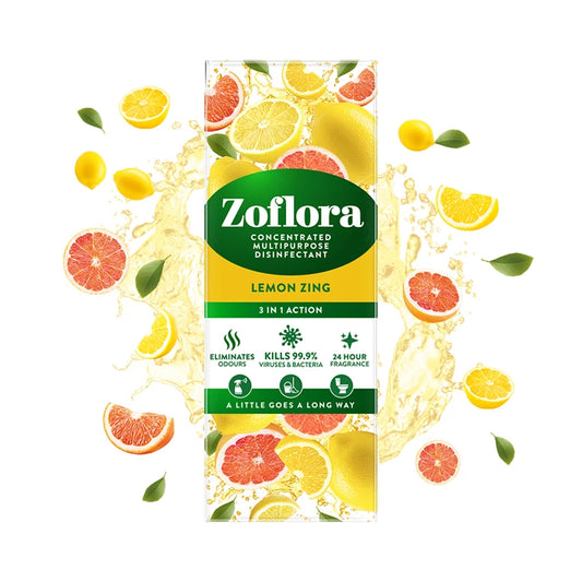 Zoflora Lemon Zing Concentrate - Goodbye Germs, Hello Sunshine!