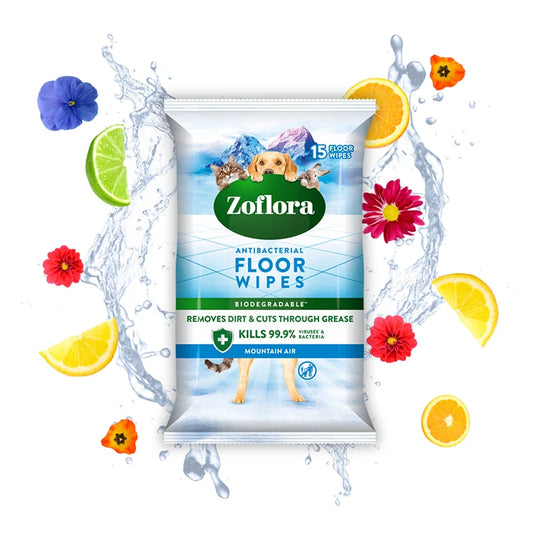 Zoflora Mountain Air Antibacterial Floor Wipes