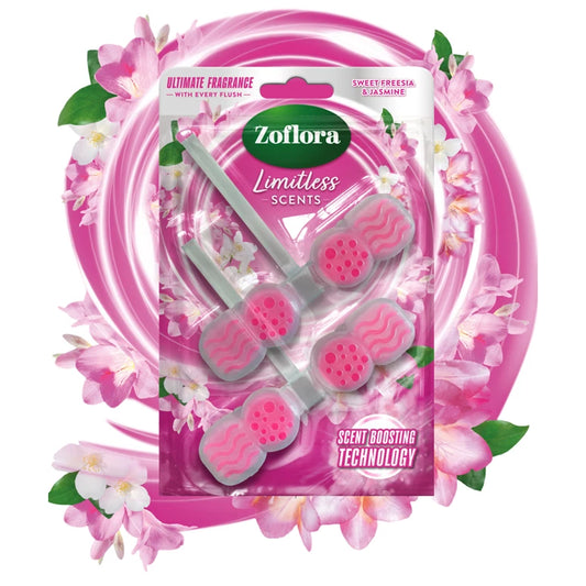 Zoflora Sweet Freesia & Jasmine Limitless Scents Rim Block