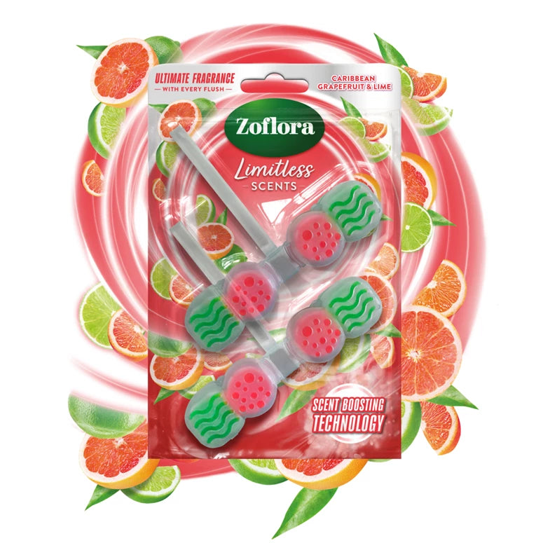 Zoflora Caribbean Grapefruit & Lime Limitless Scents Rim Block